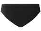 Zwarte katoenen slip met elastische tailleband.