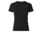 Zwart geribbeld T-shirt met korte mouwen