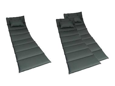 HOME DELUXE Coussin pour transat en bois ondulé «TAIGA»