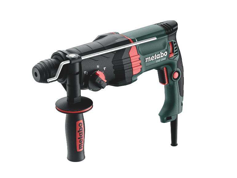 Marteau perforateur Metabo KHE 2645 vert et noir avec poignée auxiliaire