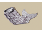 Couverture queue de sirène en velours doux avec motif écailles
