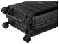 Zwarte koffer met wielen, van het merk Samsonite.