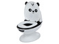 Een witte babytoiletpot met panda-print van Bébé Confort.