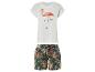 Flamingo t-shirt en tropische bloemen shorts: zomerset.