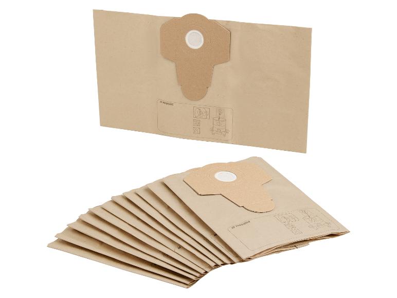 Tien Parkside stofzuigerzakken van kraftpapier.
