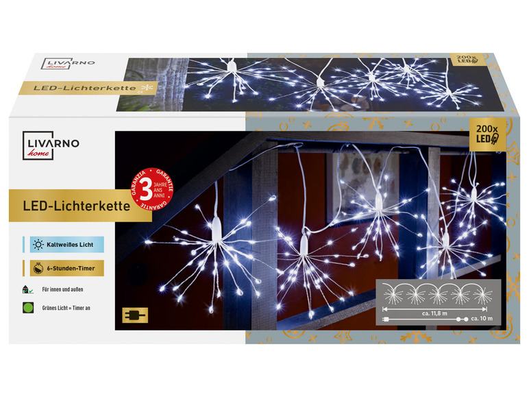 Ga naar volledige schermweergave: LIVARNO home Ledlichtketting, 11,8 m - afbeelding 6