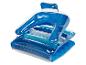 Blauwe opblaasbare zwembad accessoires: ligbed en luchtbed.