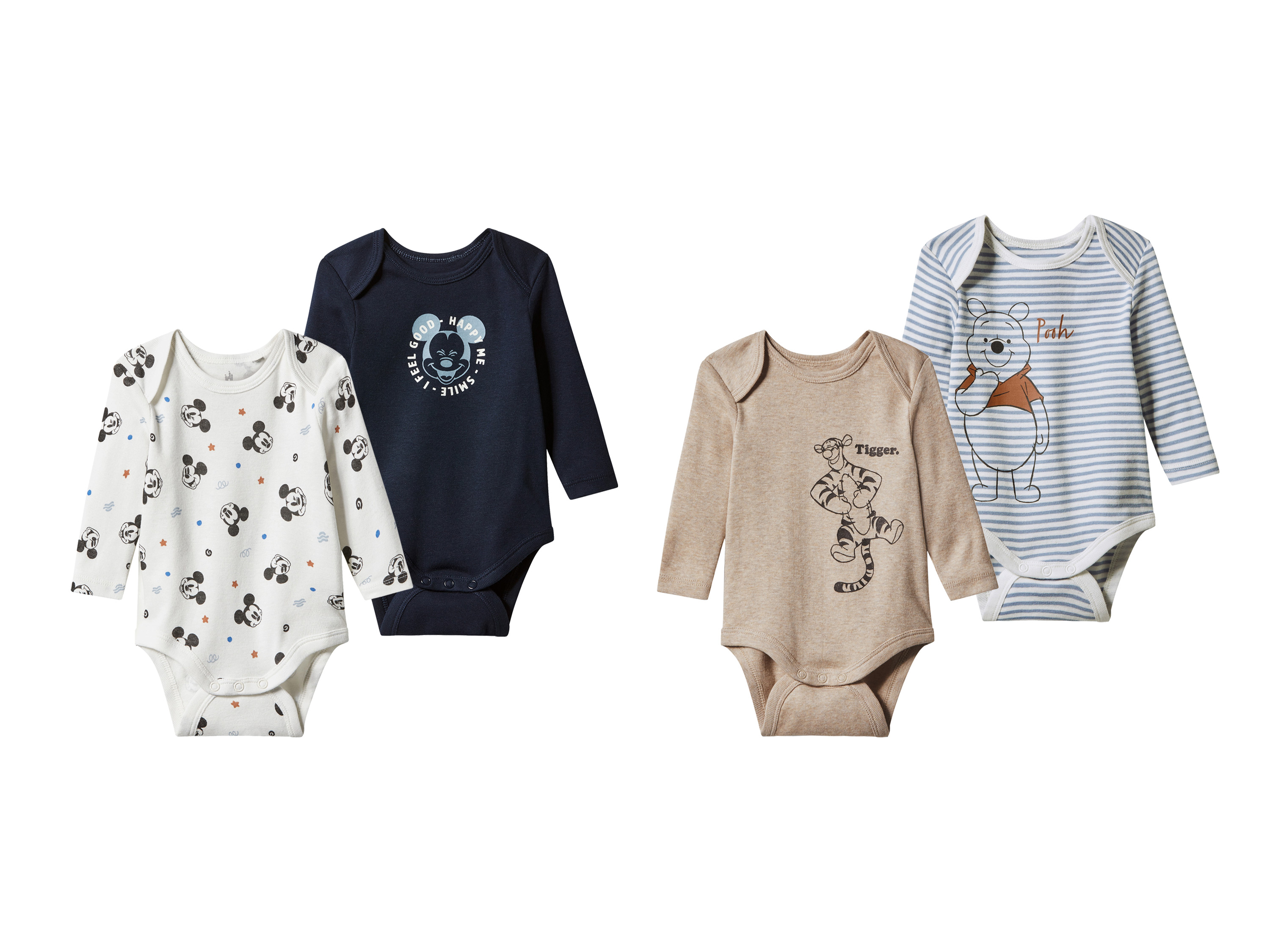 Body's voor baby's, 2 stuks
