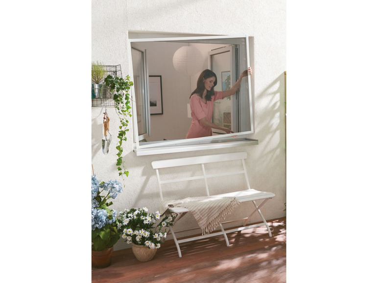 Aller en mode plein écran LIVARNO HOME Moustiquaire de fenêtre en aluminium, 130 x 150 cm - Photo 9