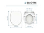 Toiletzittingen in verschillende formaten