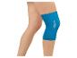 Een blauwe kniebrace van Sensiplast.