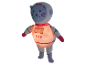 Jouet en peluche chat astronaute lumineux.
