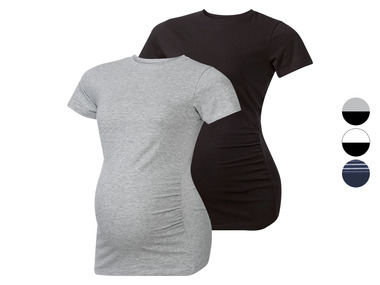 esmara® Set van 2 zwangerschapsshirts van een katoenmix