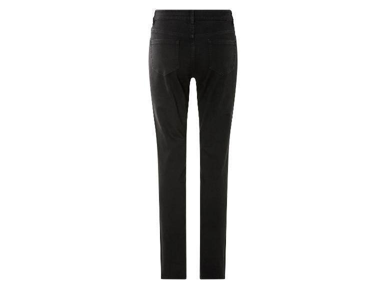Donkerblauwe skinny jeans voor dames.