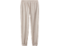 Beige joggingbroek met elastische tailleband en enkelboorden.