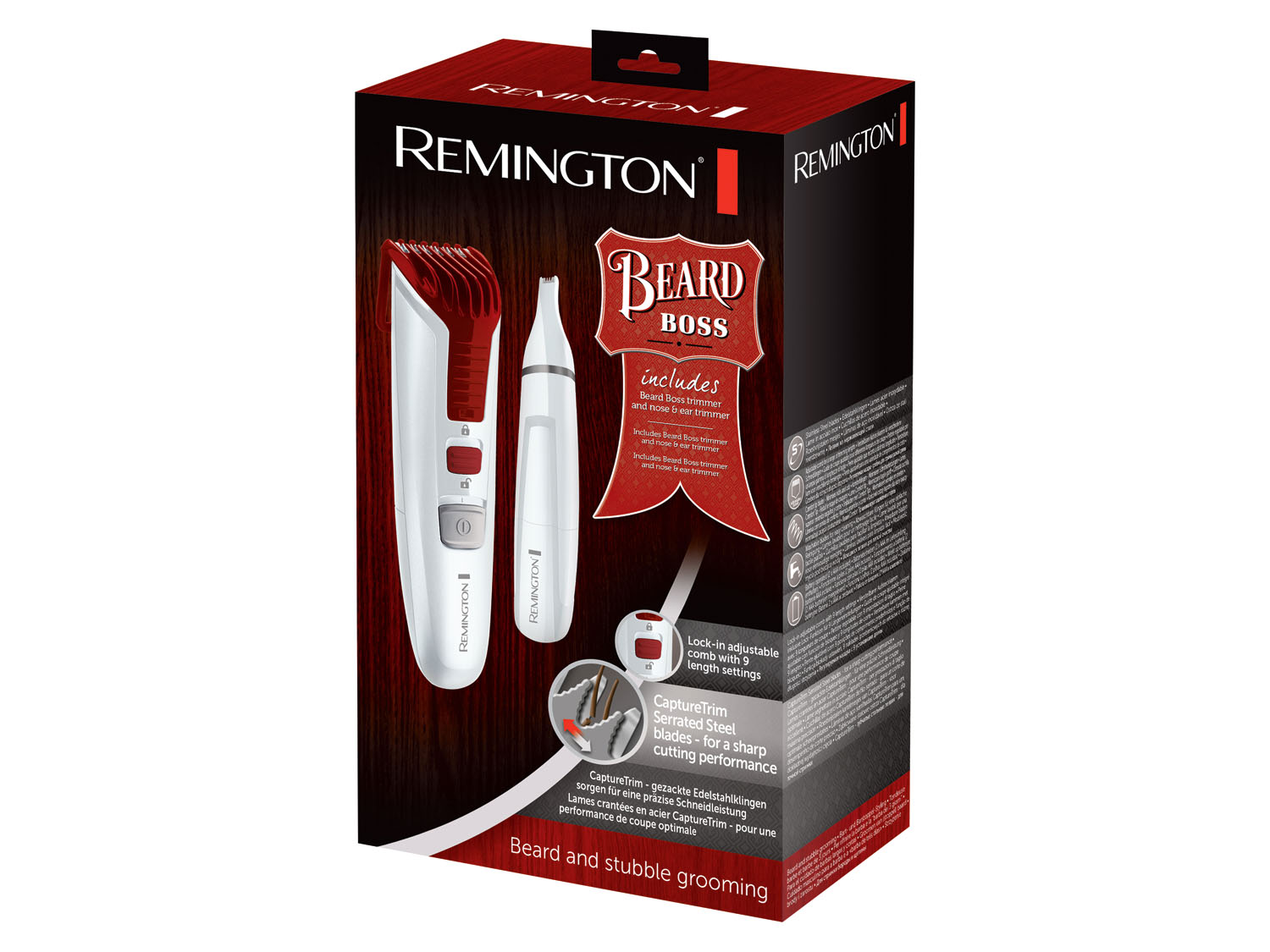 REMINGTON Baardtrimmer met neus- en oorhaartrimmer Beard Boss