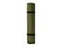 Tapis de couchage roulé vert olive avec des sangles de maintien noires