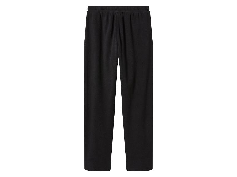 Eenvoudige zwarte fleece joggingbroek