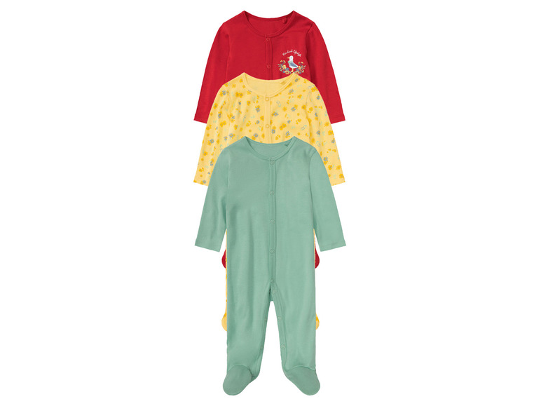 Aller en mode plein écran lupilu® Set de 3 pyjamas en pur coton pour bébé - Photo 9