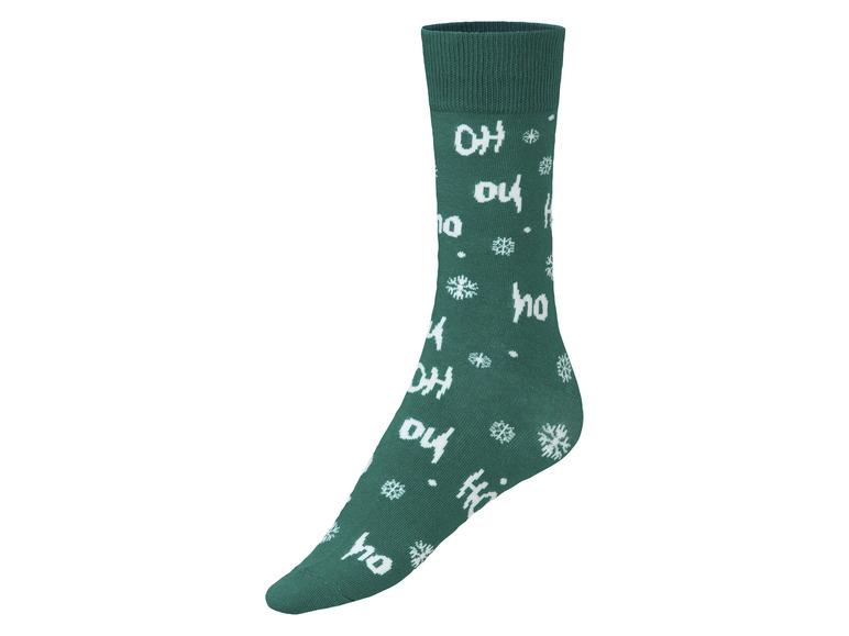 Ga naar volledige schermweergave: LIVERGY® Set van 3 paar kerstkousen van een katoenmix - afbeelding 3