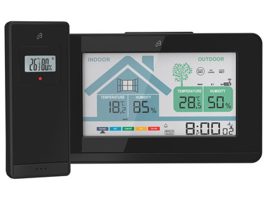 AURIOL® Station météo radioguidée avec indicateur d’aération
