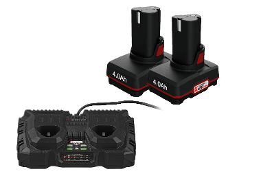 Chargeur double avec batteries 4 Ah 12 V PARKSIDE®