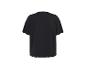 Zwart dames T-shirt met korte mouwen, achterkant