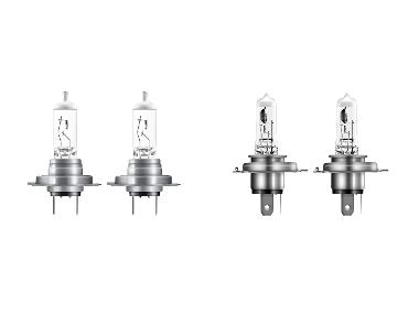 OSRAM Ampoules de phare halogènes auto H7 / H4, 2 pièces