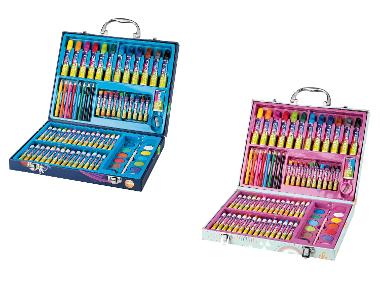 crelando® Mallette de peinture pour enfants, 76 pièces