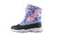 Botte d'hiver à imprimé floral avec accents violets et noirs