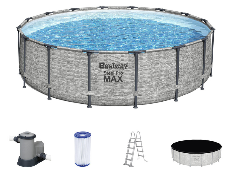 Ga naar volledige schermweergave: Bestway Zwembad »Steel Pro Max«, Ø 488 x 122 cm - afbeelding 2