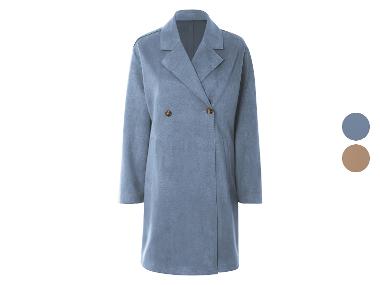ESMARA® Manteau femme, aspect velours élégant