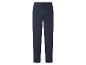 Pantalon de pyjama bleu foncé avec cordon de serrage à la taille.