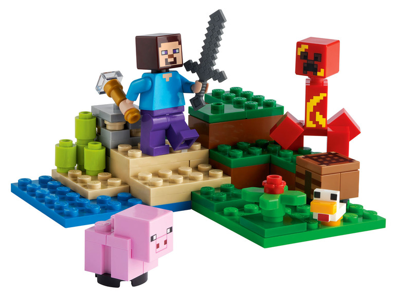 Ga naar volledige schermweergave: Lego Minecraft »De hinderlaag van de Creeper« (21177) - afbeelding 5