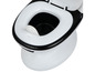 Een wit en zwart potje voor baby's van BabyComfort.