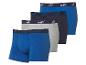 Trois boxers Puma : bleu, gris et marine.