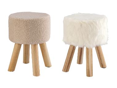 LIVARNO® Tabouret en fourrure