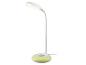 Lampe de bureau LED blanche avec base lumineuse de nuit colorée