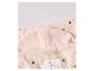 Roze kinderjas met fleece capuchon.