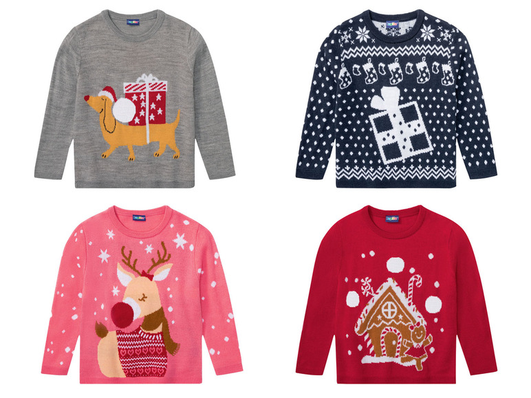 Aller en mode plein écran lupilu® Pull de Noël avec lumières LED ou son - Photo 1
