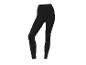 Legging de sport noir pour femme, isolé sur fond blanc.