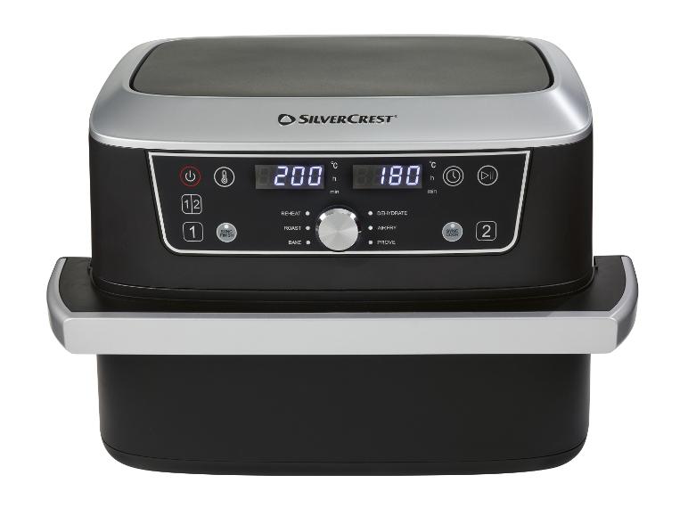 SILVERCREST heteluchtfriteuse met twee kamers en digitaal display