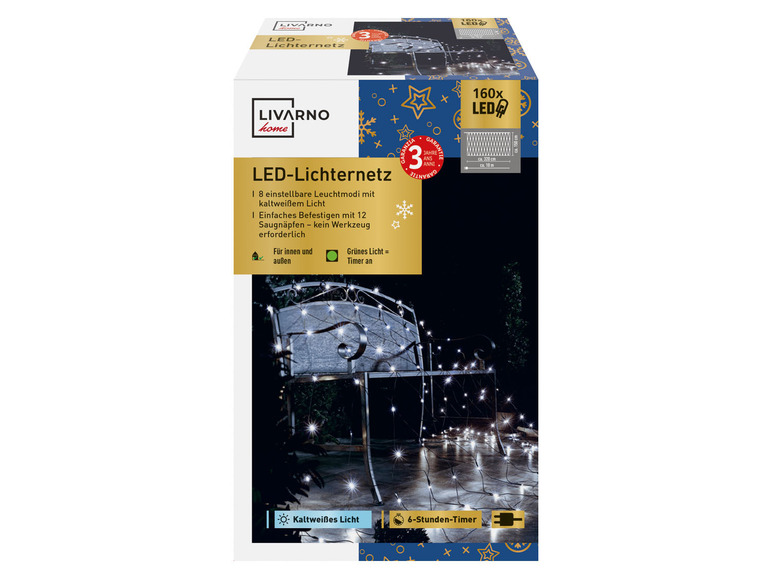 Ga naar volledige schermweergave: LIVARNO home Ledlichtgordijn- of net, 8 lichteffecten - afbeelding 9