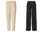 Pantalon de jogging beige et pantalon noir à jambes larges