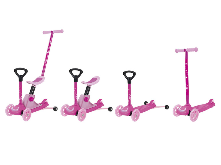 Aller en mode plein écran Playtive Trottinette 4 en 1 avec stabilisateurs - Photo 1