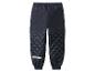 Pantalon matelassé bleu marine avec taille élastique et poignets