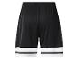 Short de sport noir avec deux bandes blanches à l'ourlet