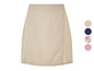 Jupe beige avec détail enroulé.