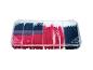 Parkside krimpkousenset: rood en zwart.