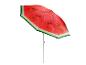 Parasol de plage avec motif de tranche de pastèque rouge et verte